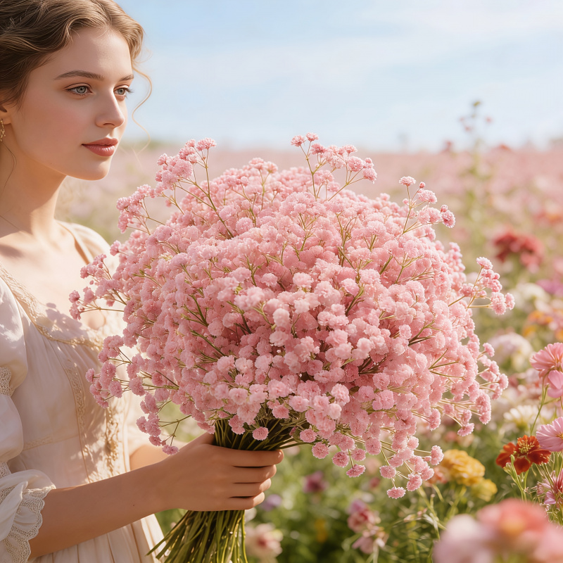 130 Saplı Pembe Cipso Yapay Çi - Florist Supply Bulk incelemesi ve fiyatı